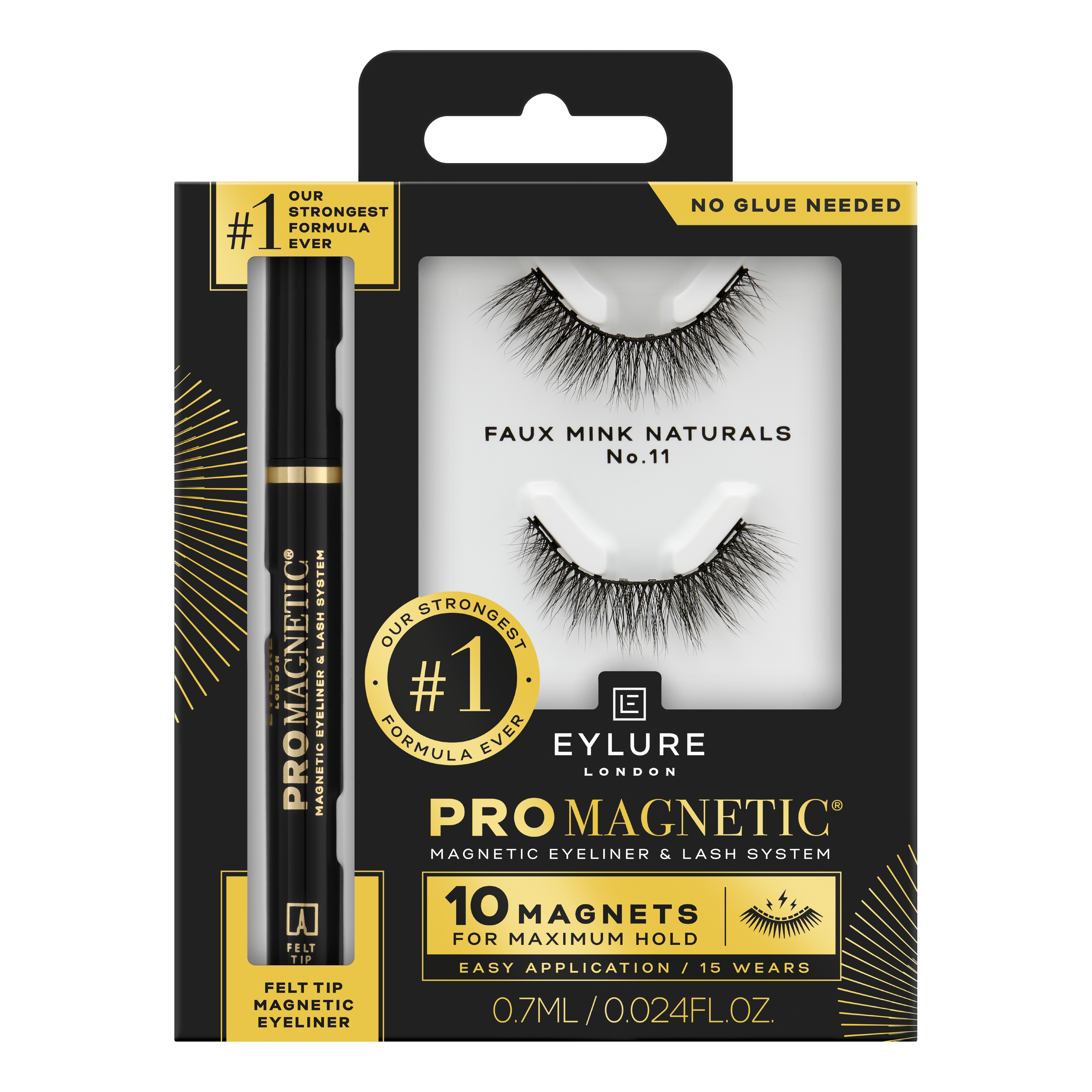 Eylure Promagnetic Felt Tip Eyeliner & 10 Magnets No 11 Eyelashes Eylure