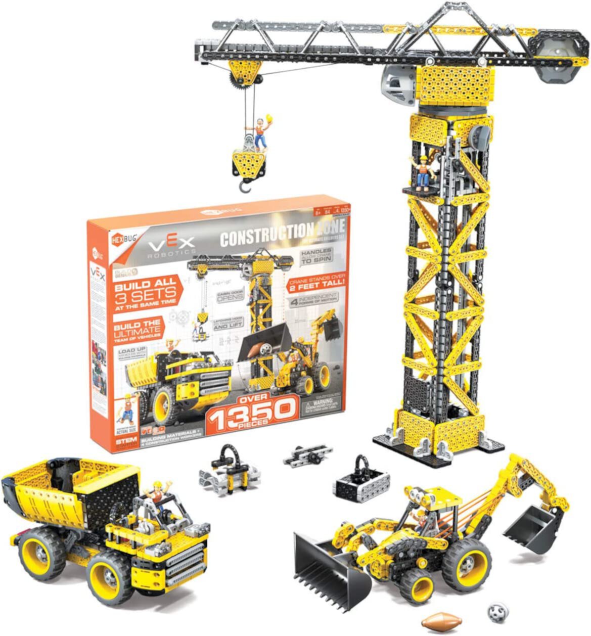 VEX CONSTRUCTION ZONE CRANE W/2 HEXBUG