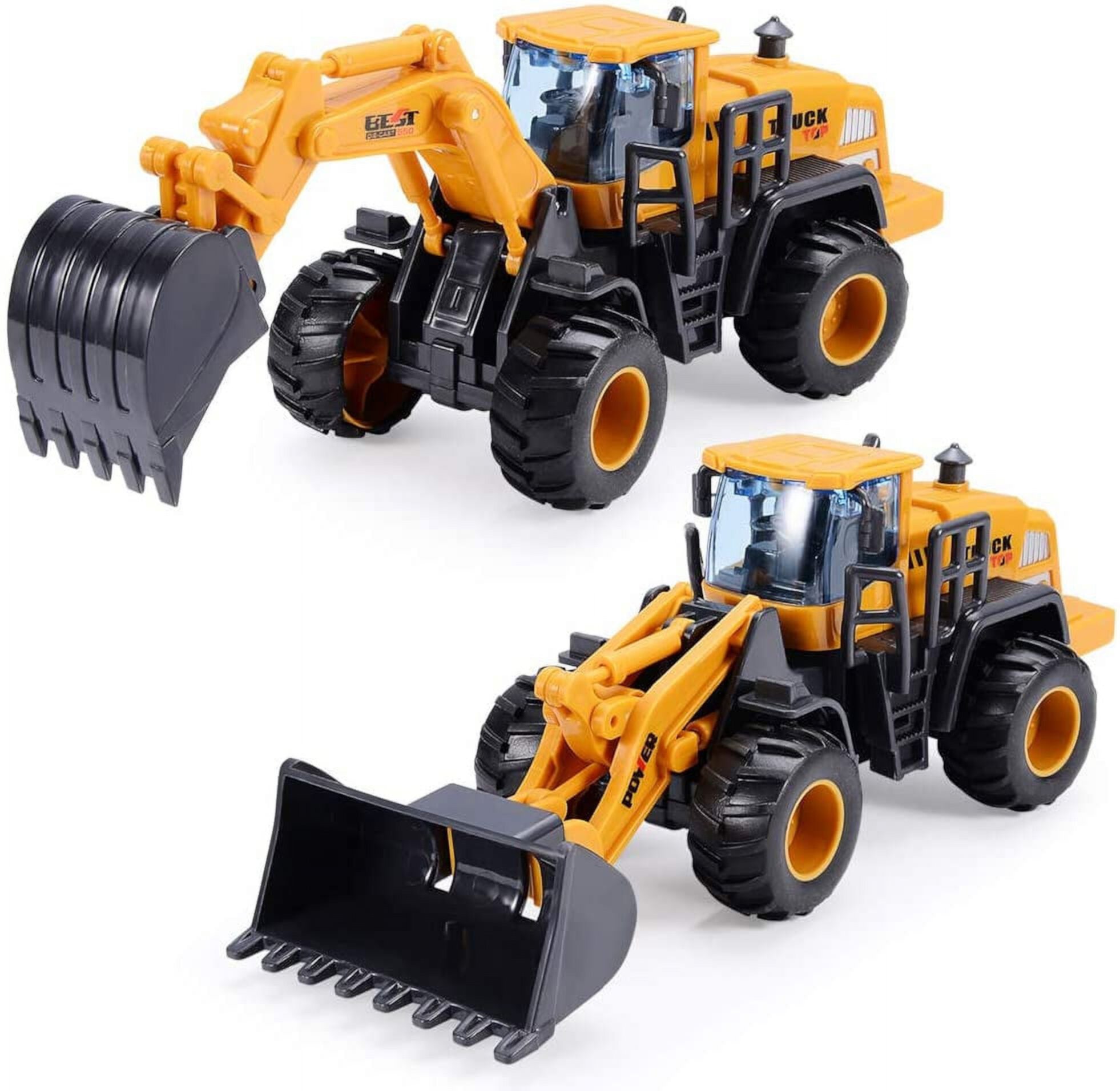 Construction Toys for 3 Year Old Boys, 2 Pack with Excavator Toy, Sand Box Toys Zendure