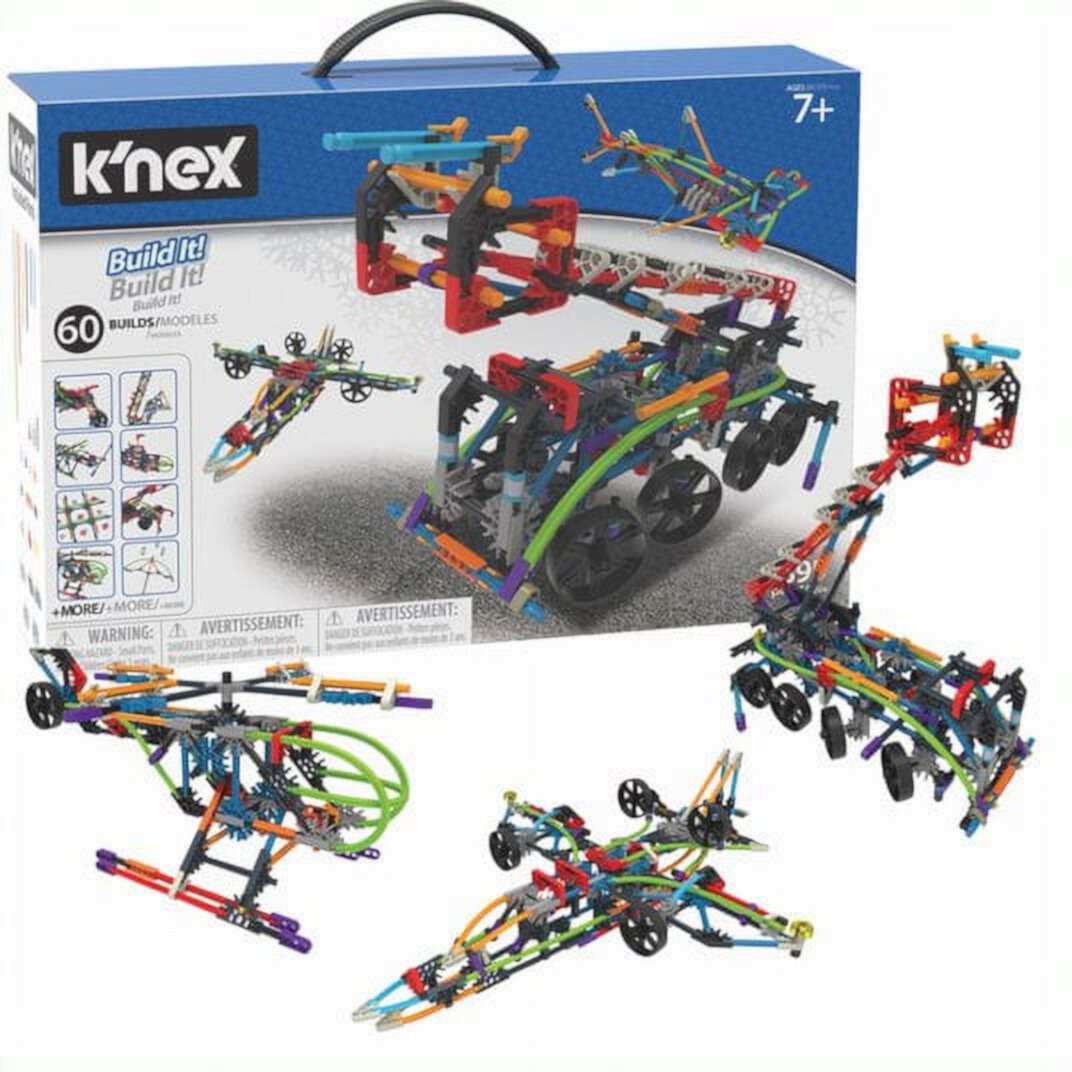 K'NEX Intermediate 60 Model Building Set - 398 parts - Ages 7 and up - Creative Building Toy K'NEX