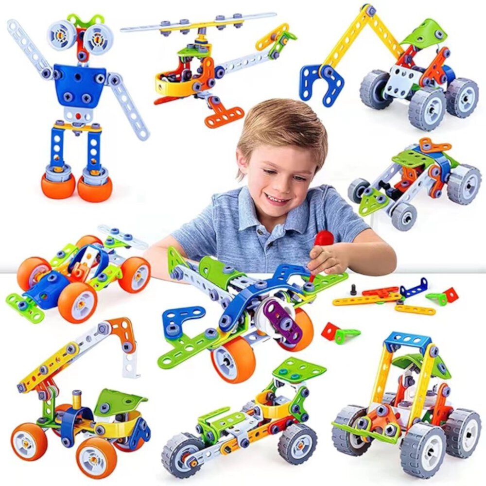 167-Piece STEM Building Toys Kit for Boys, Ignite Creativity and Learning, Educational Construction Blocks for Kids Ages 6-10 Sinifa