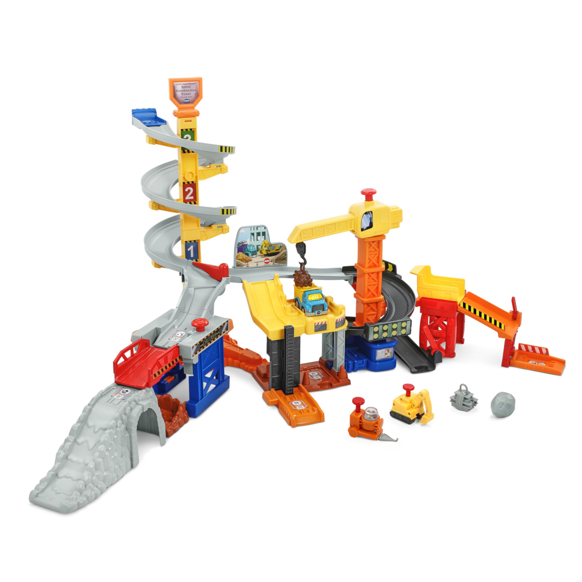 VTech Go! Go! Smart Wheels® Spiral Construction Tower™ Construction Set Toys with Accessories Included, Baby and Toddler Toys Visit the VTech Store