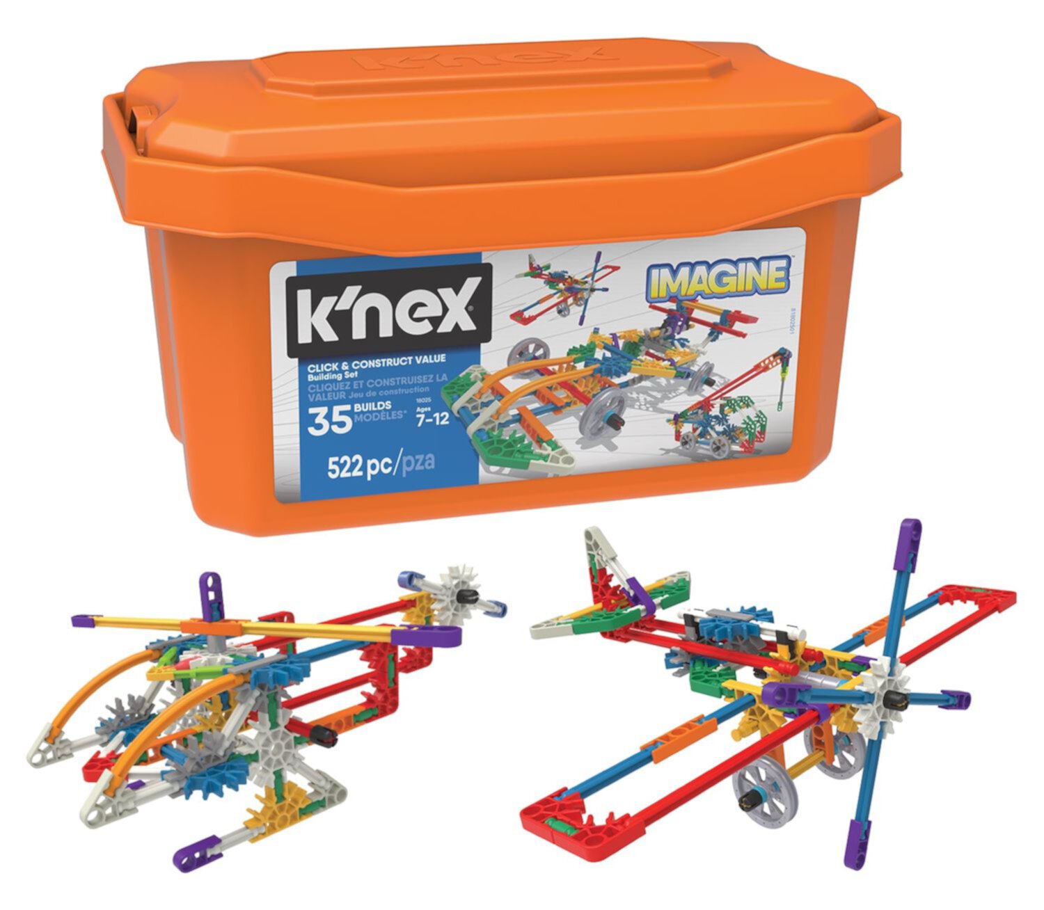 K'NEX Imagine - Click & Construct Value Building Set - 35 Models - Creative Building Toy K'NEX