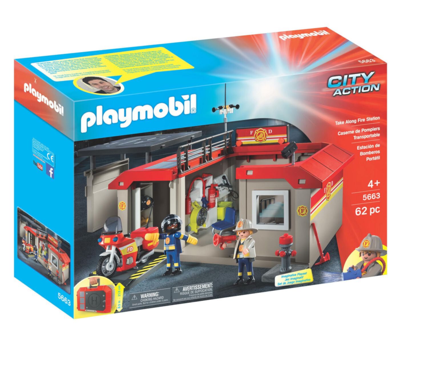 Take Along Fire Station 5663 Playmobil