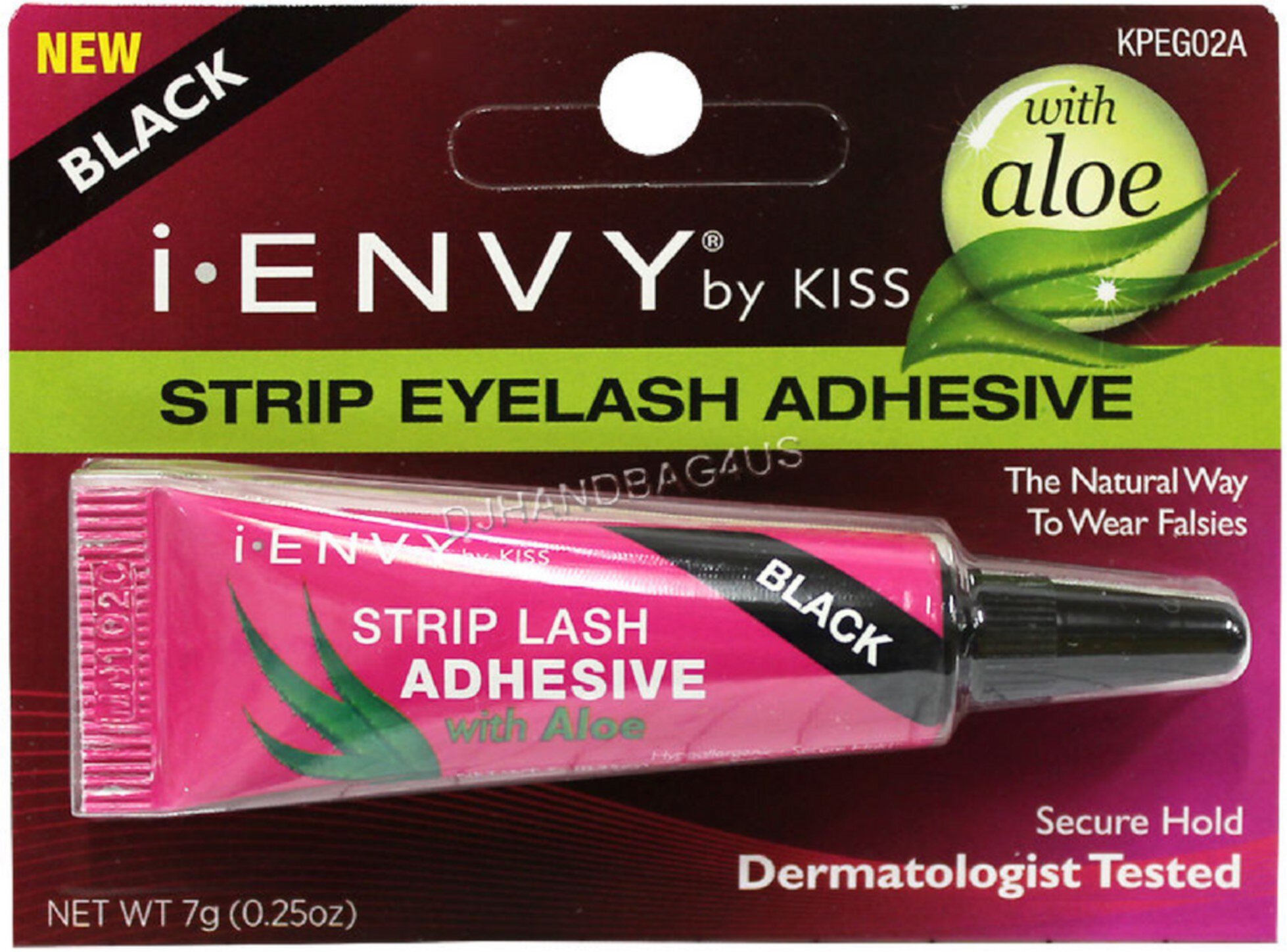 KISS iEnvy Strip Eyelash Adhesive with Aloe, Black 0.25 oz - (Pack of 2) Visit the KISS Store