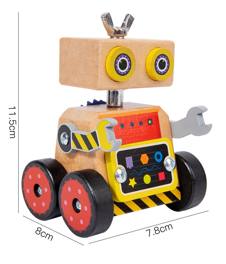Деревянный многофункциональный конструктор-робот, 5 моделей, выполнен из фанеры, для детей 6-12 лет Siytuau