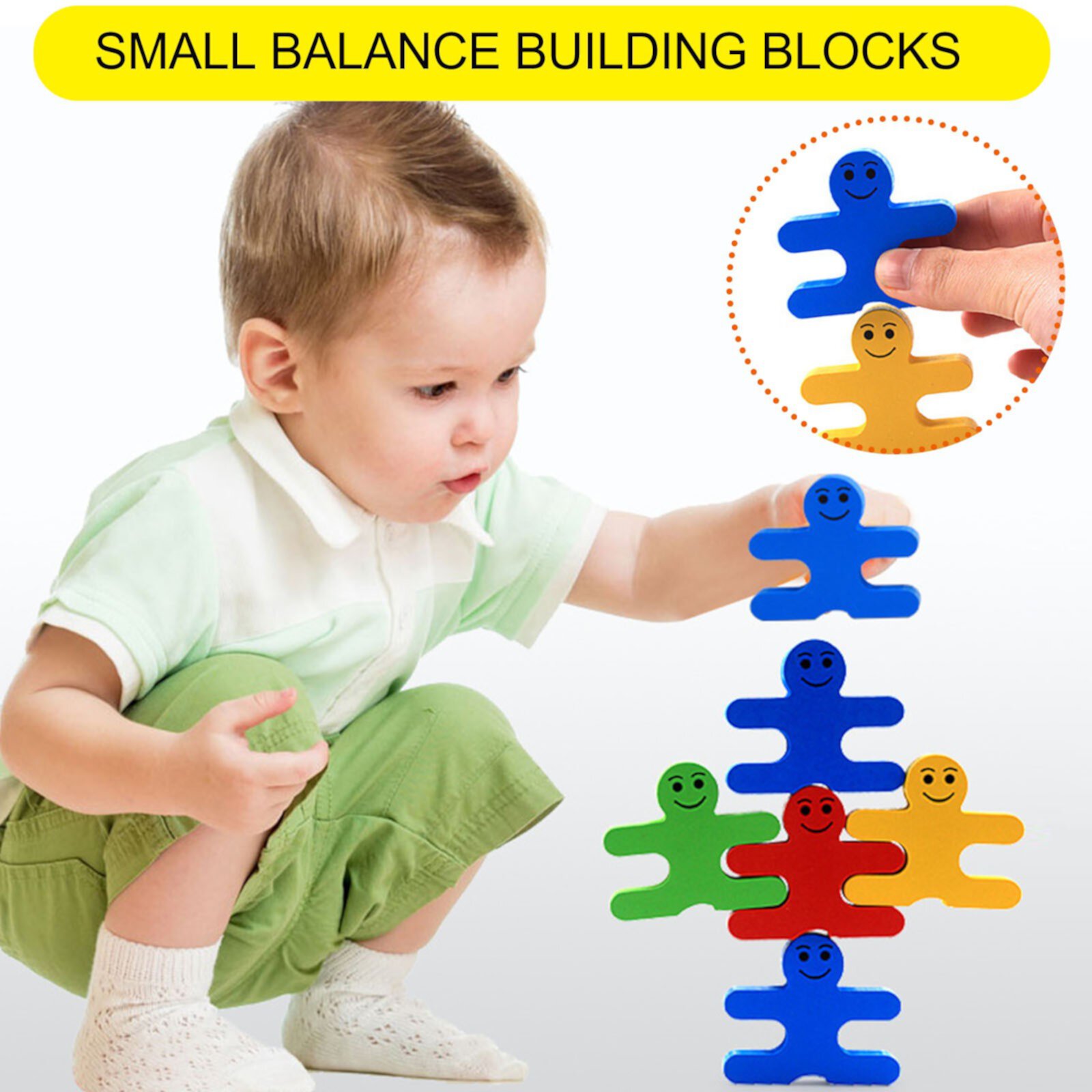 Baby Days Savings Simle Building Blocks Wooden Children'S Puzzle Toys Toys For Girls Boys 3-6 Years JUPAOPON