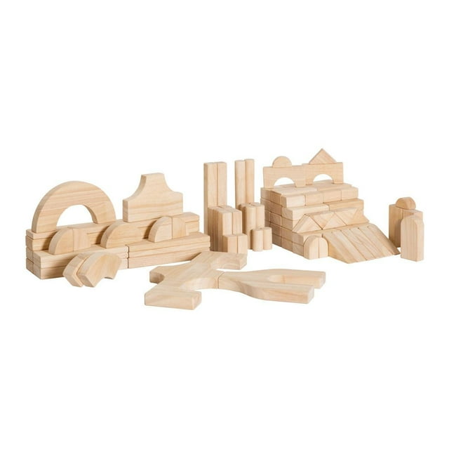 Kaplan Early Learning Unit Blocks - Basic Classroom Set I - 107 pieces in 28 shapes Kaplan Early Learning Company