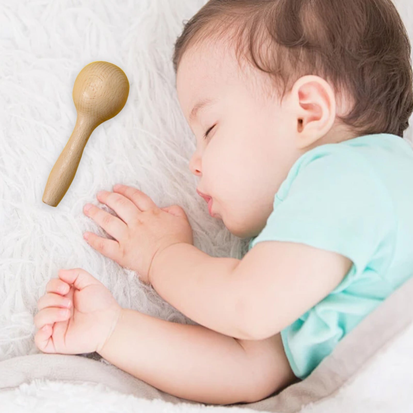 SIYTUAU Natural Wooden Baby Rattle Toy For Infants Aged 0-1 Year Handheld Sensory Toy Promotes Motor Skills And Sensory Development Safe Toys for Boys 8 to 11 Years SIYTUAU