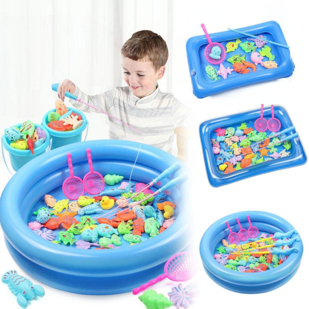 VOPPV Magnetic Fishing Toys Game Set for Kids for Bath Time Pool Party Lot R3 S5J2 VOPPV