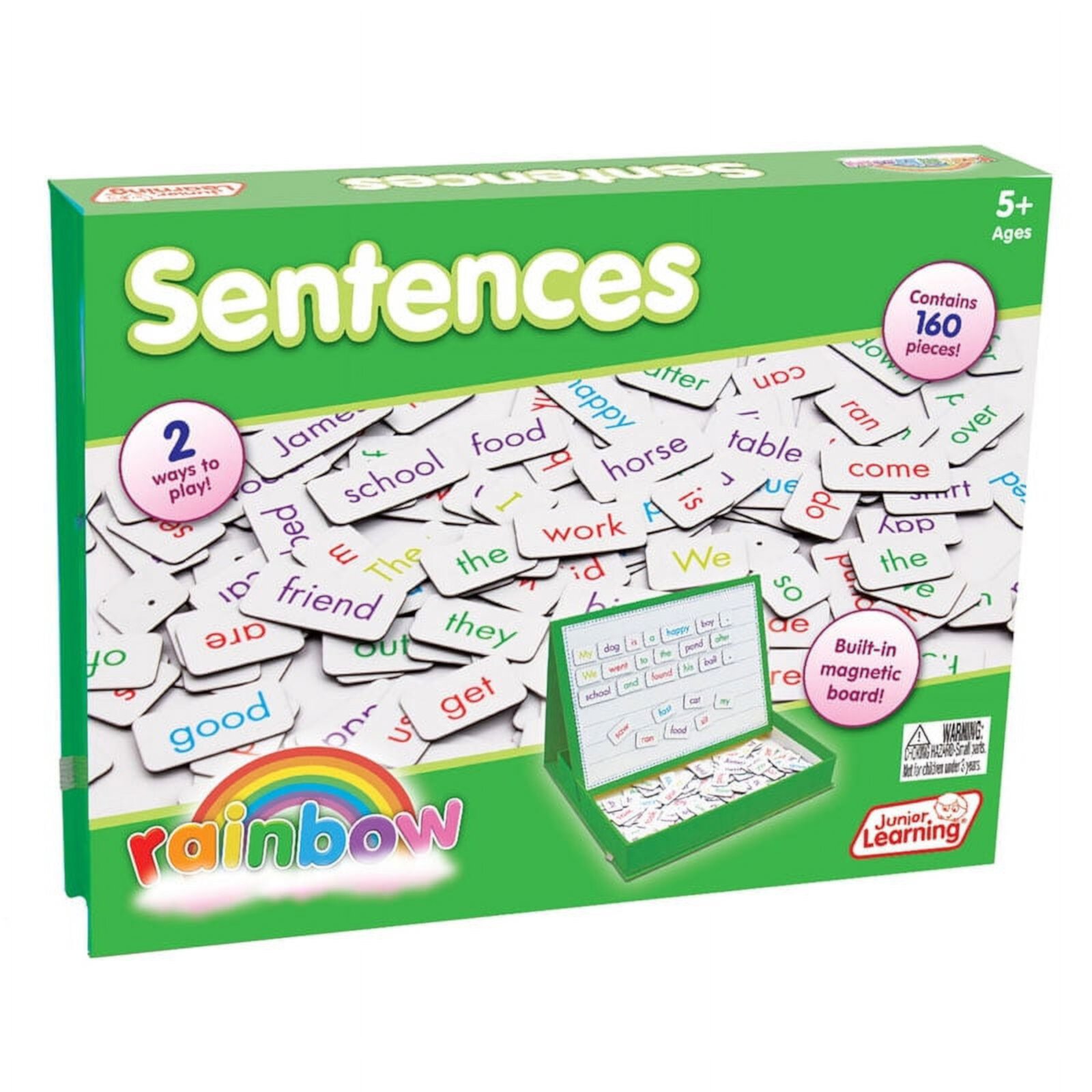 Rainbow Sentences, 160 Pieces | Bundle of 10 Packs Junior Learning