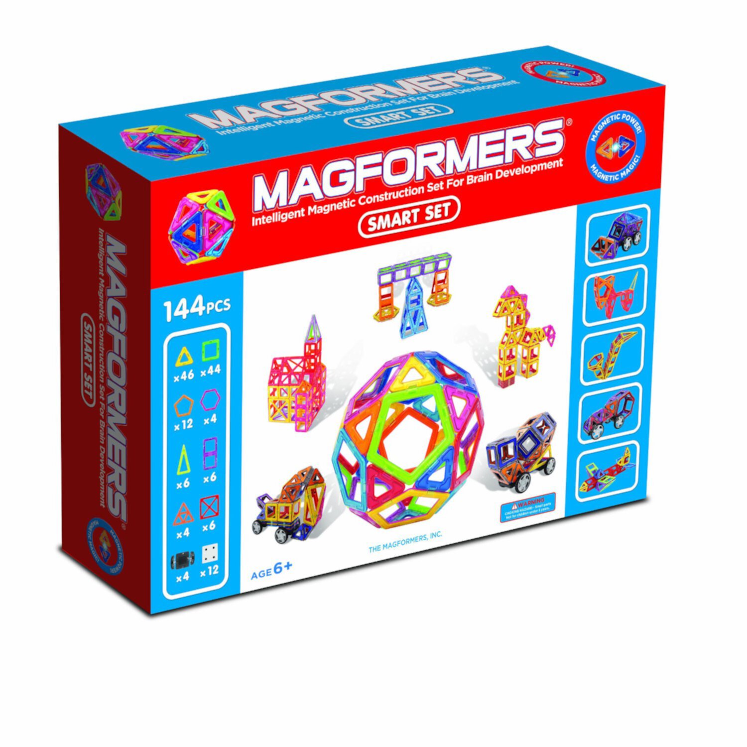 Magformers 144-Piece Magnetic Smart Build Set Magformers