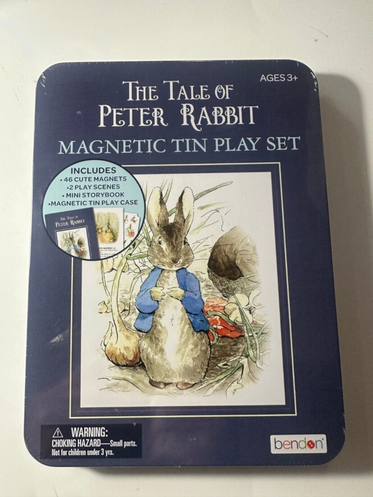 The World of Beatrix Potter Peter Rabbit Mini Book & 46 Magnetic Tin Play Set N/A