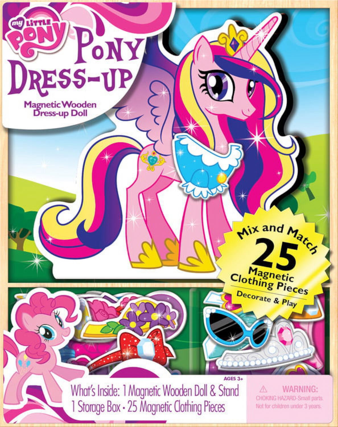 My Little Pony Dress-up Wooden Magnetic Play Set, 25pc My Little Pony