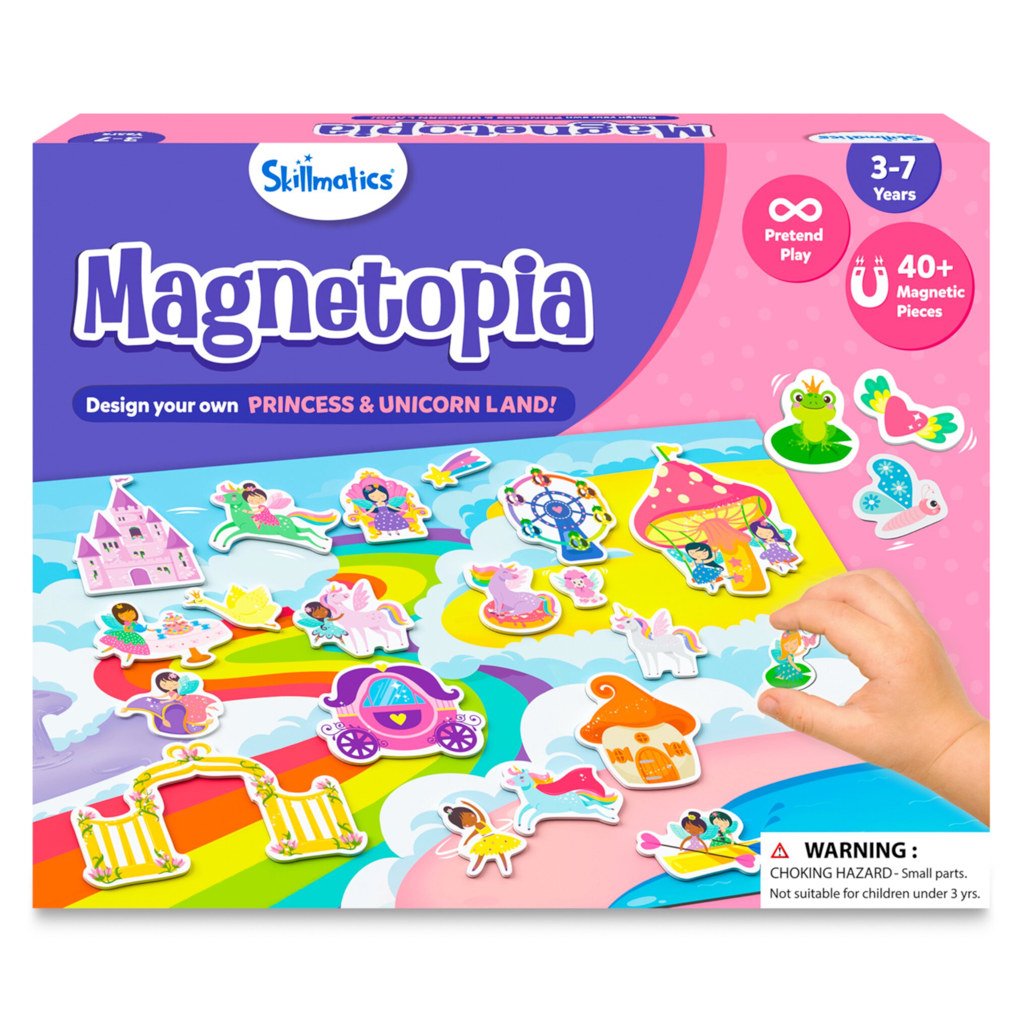 Skillmatics Magnetopia: Princess & Unicorn Land - Interactive Play Set for Kids, Ages 3-7 Skillmatics