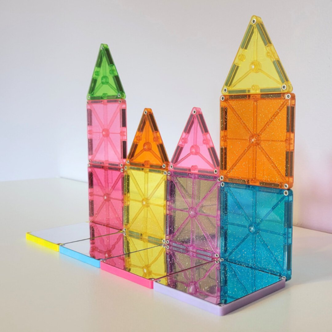 Конструктор MAGNA-TILES Stardust, 15 элементов, блестящие и зеркальные плитки Magna-Tiles