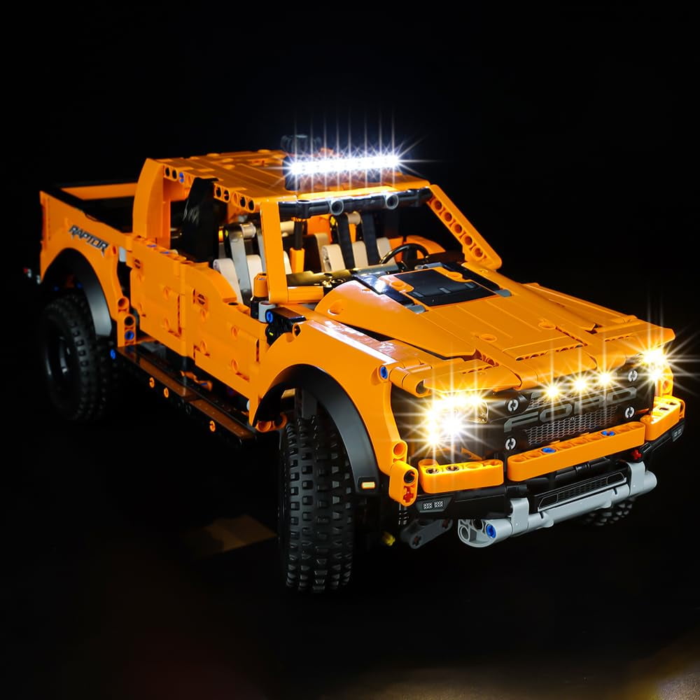 Kyglaring LED Lighting Kit for Legos Technic Ford F-150 Raptor 42126 - Without Model Set KYGLARING