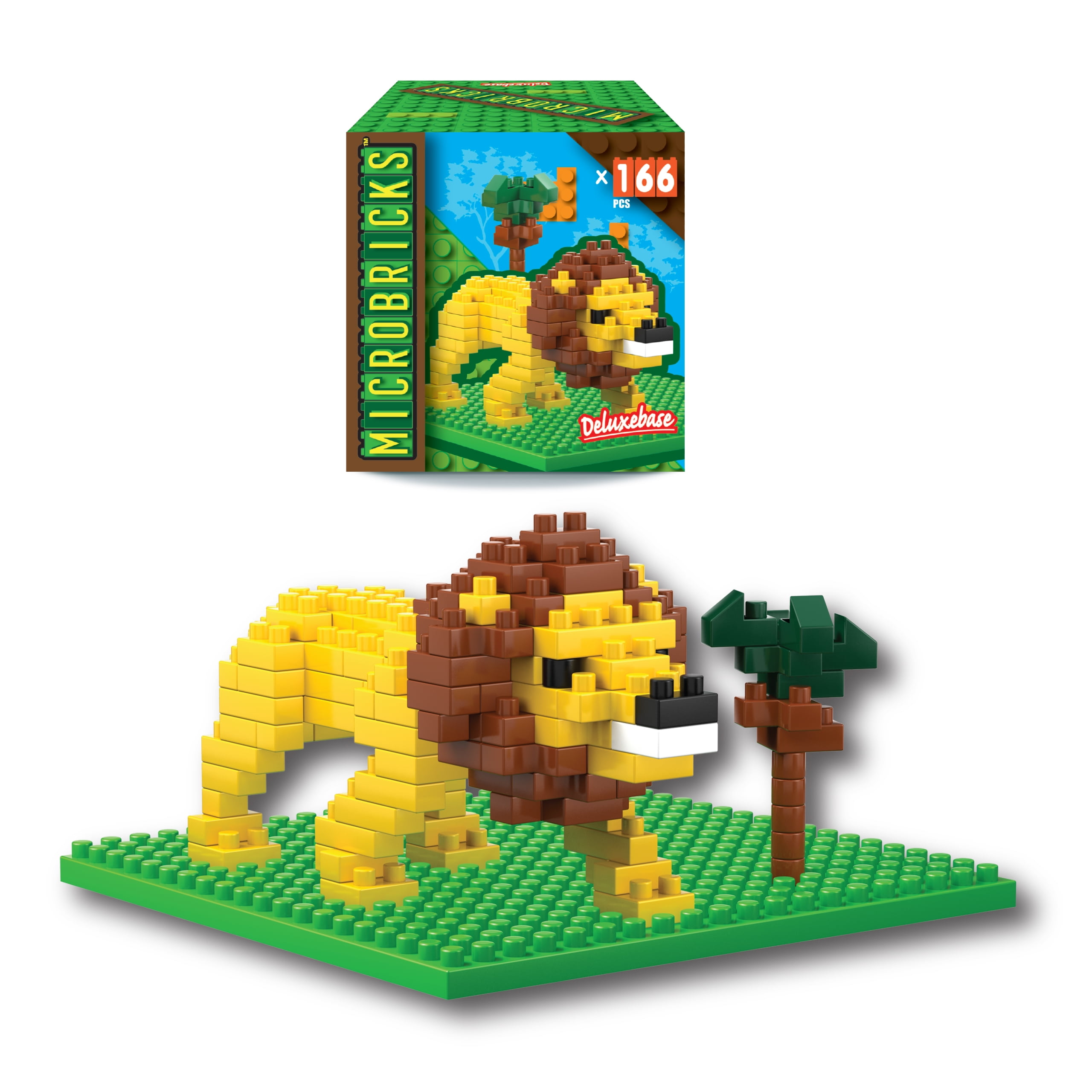 Microbricks Parrot from Deluxebase. Jungle Themed 3D Puzzle Mini Blocks Building Toys, Easy to Use Mini Bricks Parrot Puzzle. Great Animal Toys, Educational Toys and Kids Party Favors Deluxebase