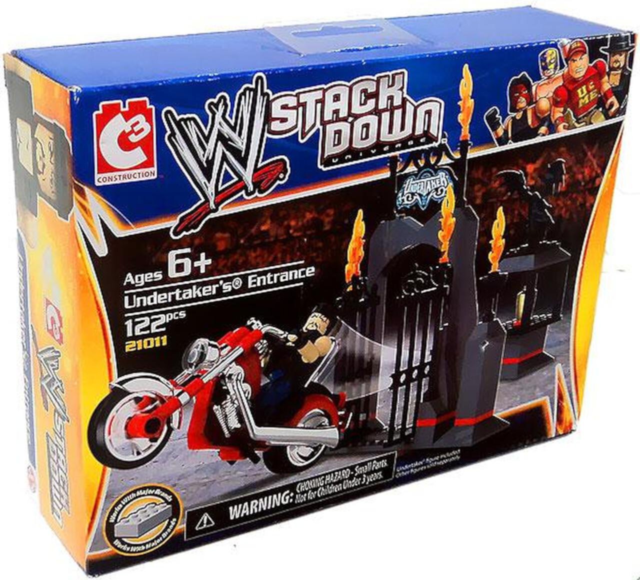 WWE StackDown Undertaker with Chopper Cycle Playset WWE