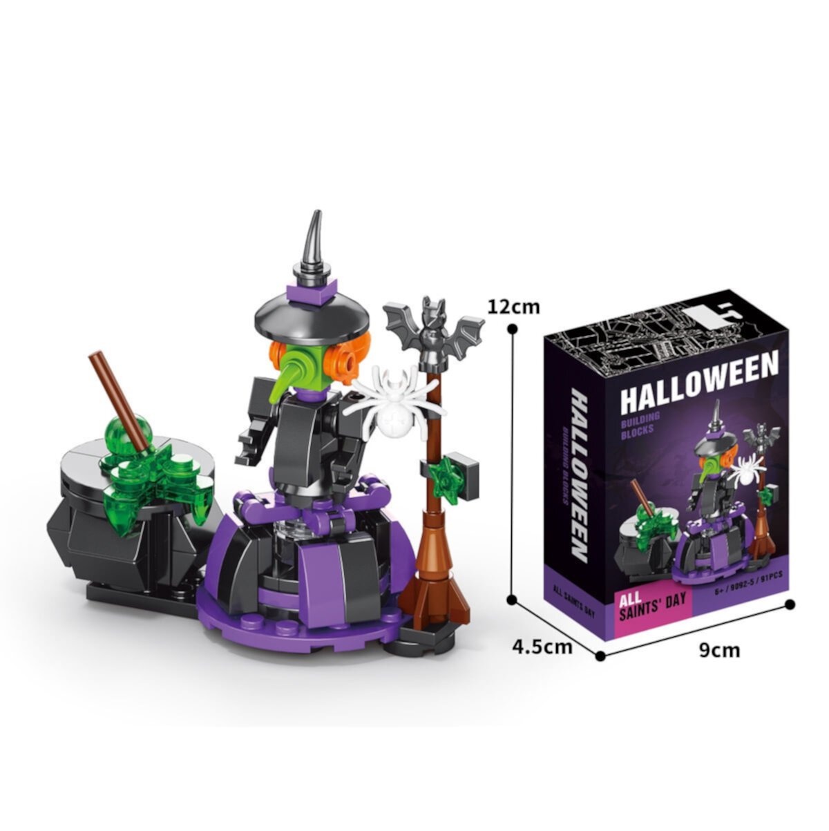 91PCS With Box Halloween Nightmare Building Block Set Toys Children Exquisite Birthday Christmas Gift AnLinMOC