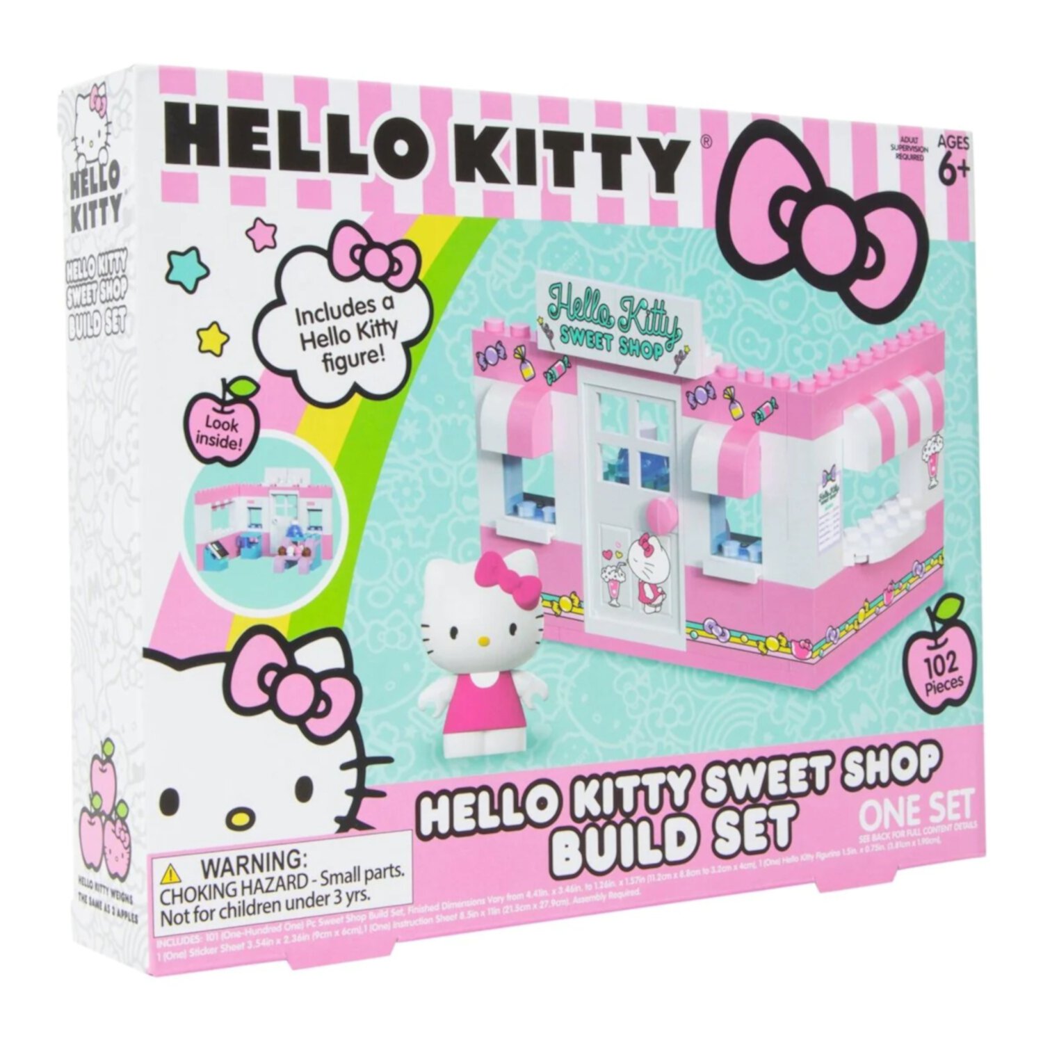 Hello Kitty Build Set & Figure - Sweet Shop - 102 Piece Build Set - Ages 6+ Unknown