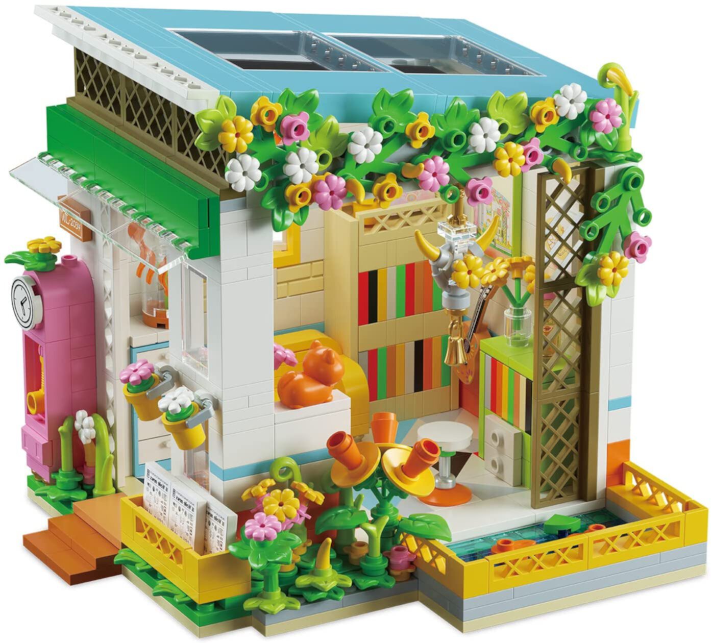 Friends House for Girls Friendship Lounge Reading Room Dream Girl Family House Building Bricks Set 608pcs Micro Mini Building Blocks for Girls 6-15 Old, 4.72*4.64 *4.25 inch Kiddopark