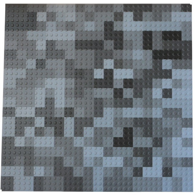 Slab Dream Lab 12"X12" Slab Lite Baseplate for All Major Building Bricks and Blocks (White Mosaic, Single) Slab Dream