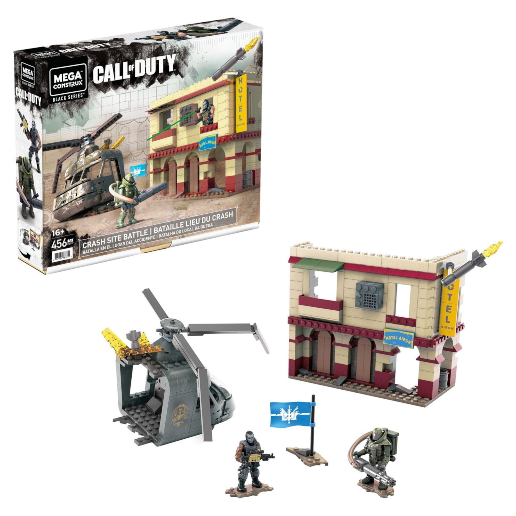 MEGA Call of Duty Crash Site Battle Building Toy with 2 Figures (456 Pieces) Mega