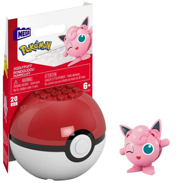 Конструктор Pokemon Jigglypuff (20 деталей) для детей от 6 лет, развивающий креативность Mega