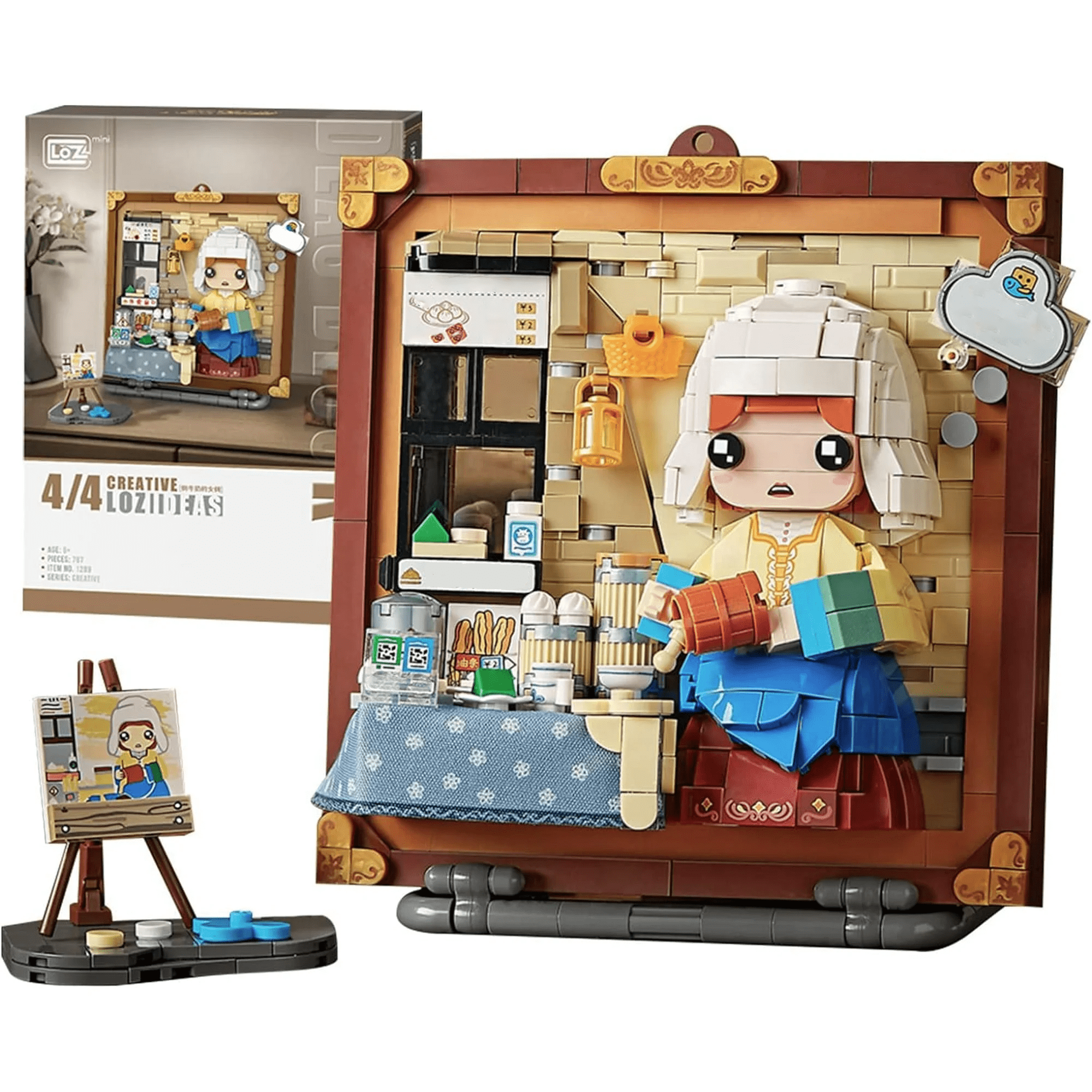 604 PCS Mini Building Blocks Kit, 3D Painting Model Set, STEM Building Block Toys for Adults and Kid 8-14+(Mona Lisa) Zogymoz