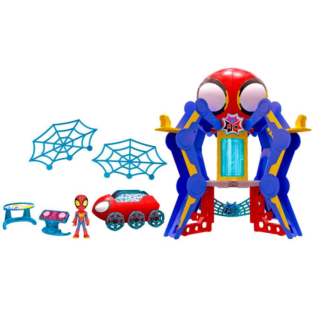 Marvel Spidey and His Amazing Friends Web-Spinners Web-Quarters Kids Playset with Multiple Features Spidey and His Amazing Friends