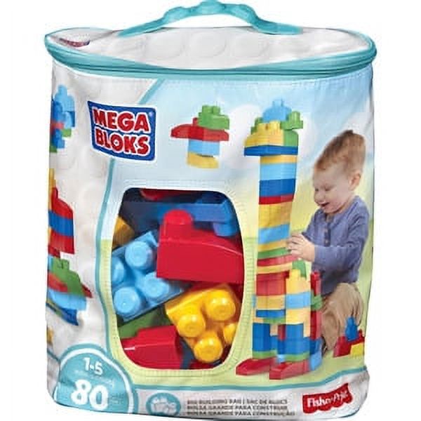 Mega Bloks First Builders Big Building Bag, 80-Piece (Classic) Mega Bloks