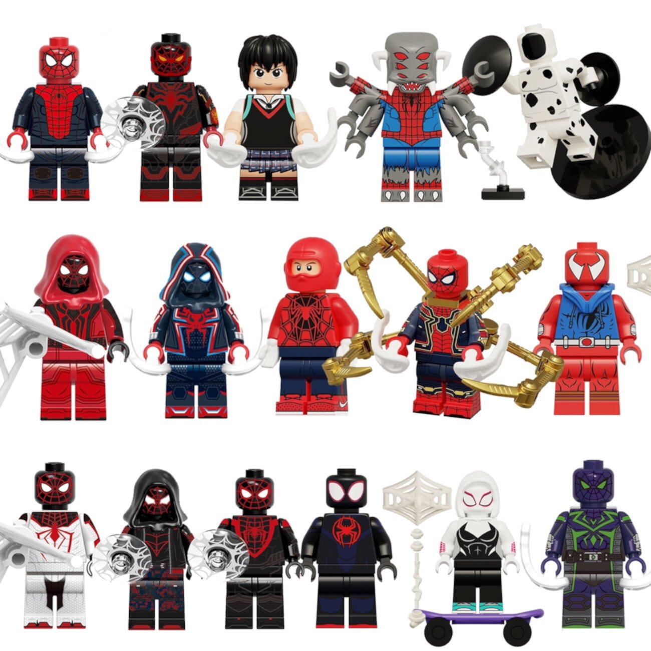 16 Pcs Superhero Action Figures Building Blocks Toys, 1.77 Inch Minifigures Collectible Super Hero Movie Character Figures Building Kits for Boys Kids Fan Birthday Gift Ganavi