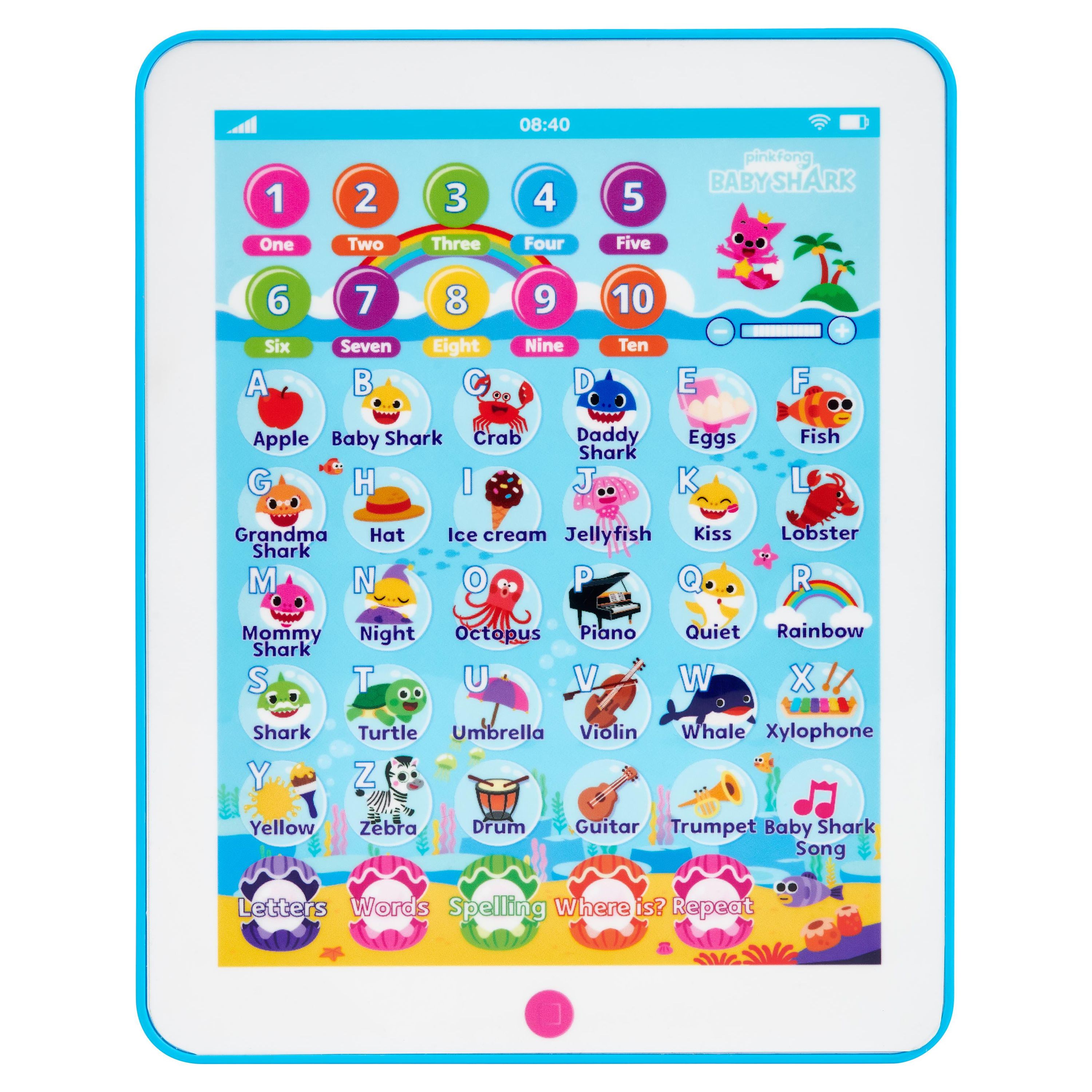 Pinkfong Baby Shark Official by WowWee - Baby Shark Educational Play Tablet, For Preschoolers Baby Shark