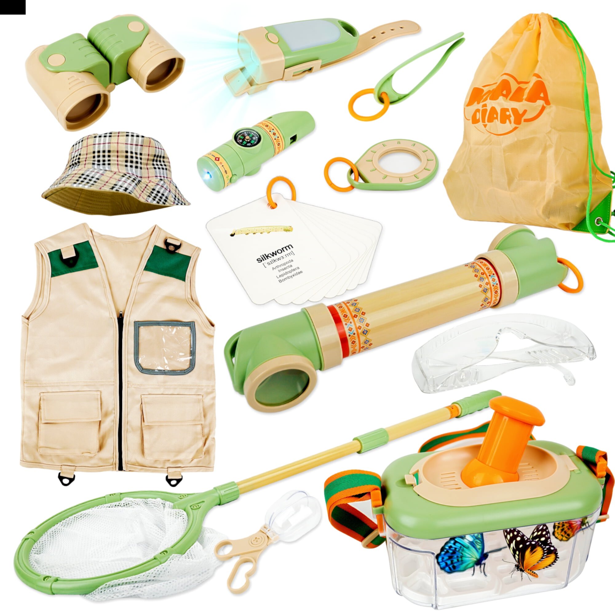 Kids Explorer Kit, Toy Choi's 27 Pcs Bug Catcher Explorer Kit, Ourdoor Nature Kit Camping Adventure Science Toys, for Kids 3+ Years Old Toy Choi's