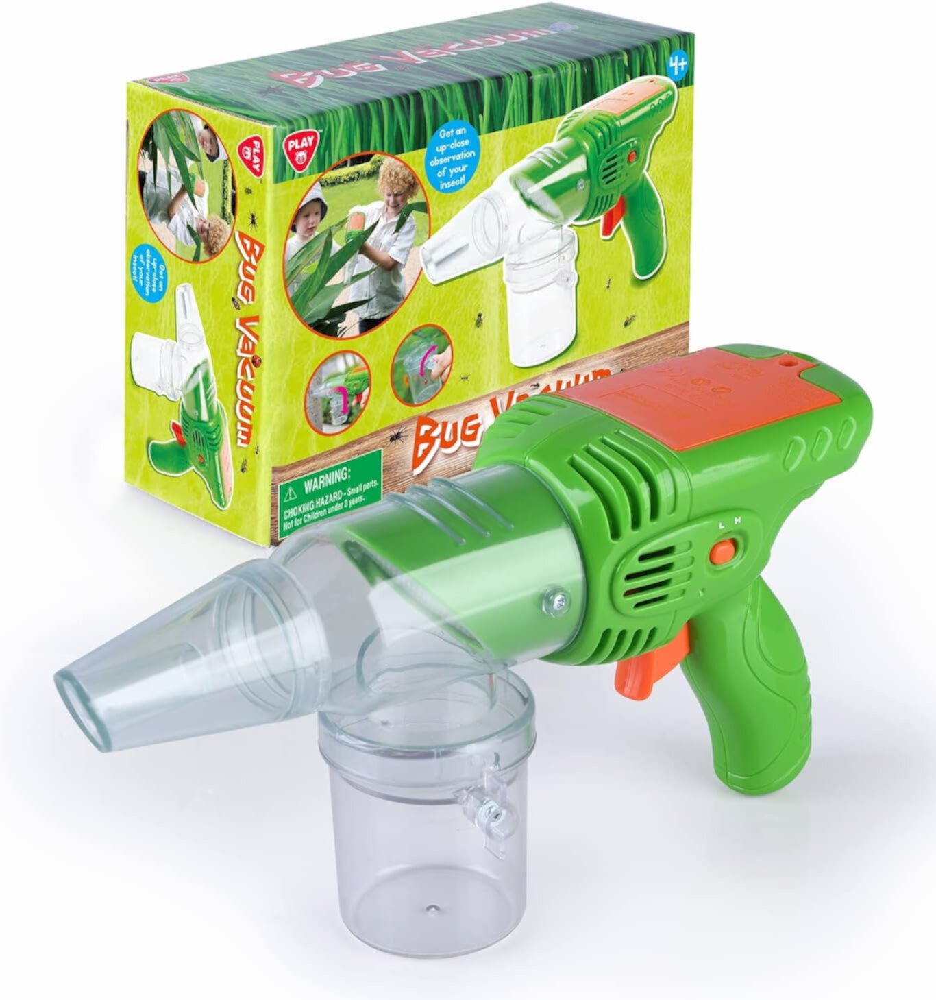 Toddlerino-Outdoor Bug Vacuum for Kids,Bug Catcher Kit for Kids,Eco-Friendly Bug Suction Toy Vacuum with Magnifying Glass Viewing Chamber, for Boys Age 4+ Toddlerino