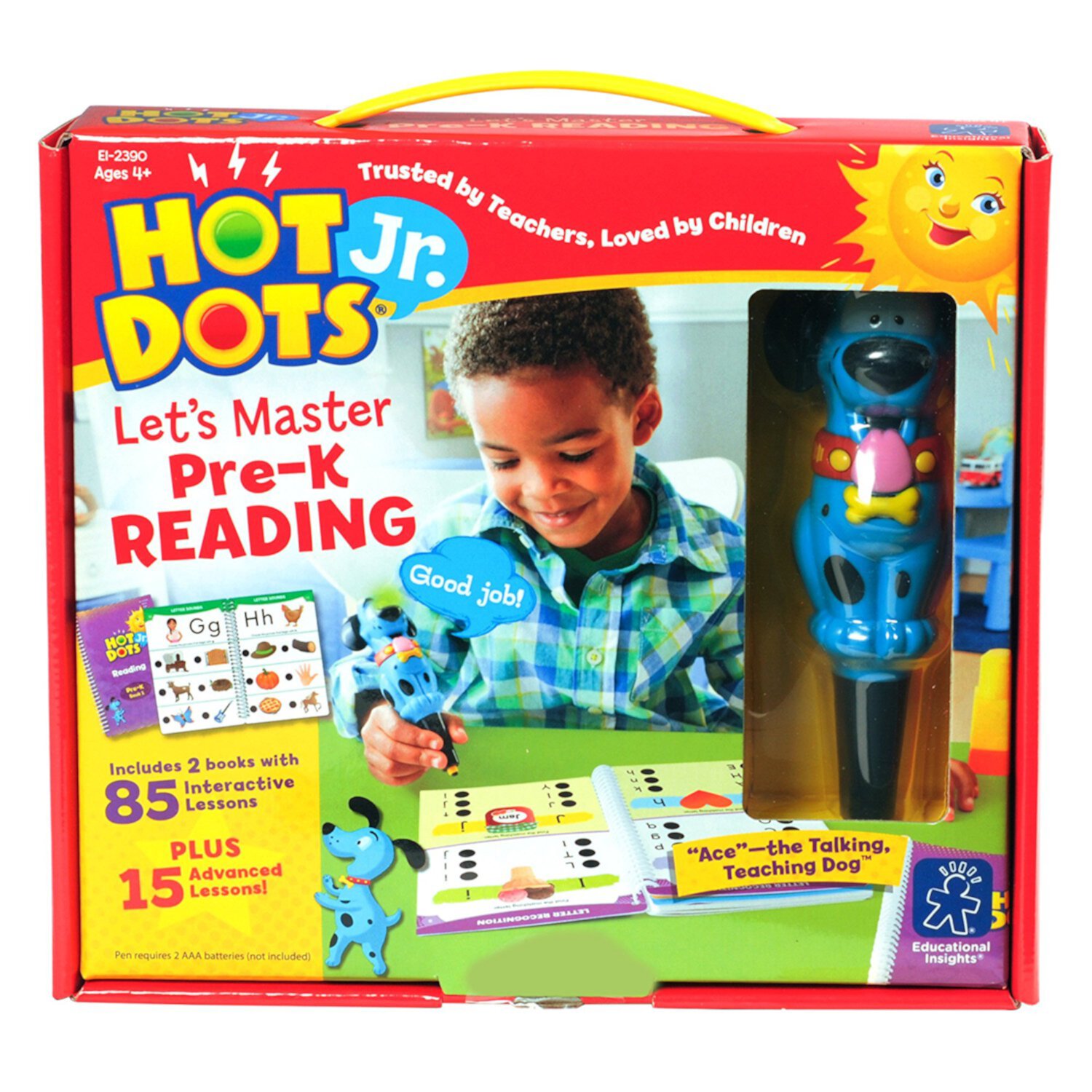 Educational Insights Hot Dots Let's Master Preschool Reading Set, 100 ABC Lessons, Ages 4+ Educational Insights