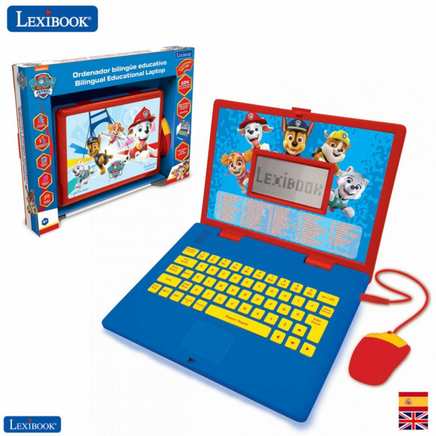 Lexibook Paw Patrol Educational and Bilingual Laptop Spanish/English Lexibook