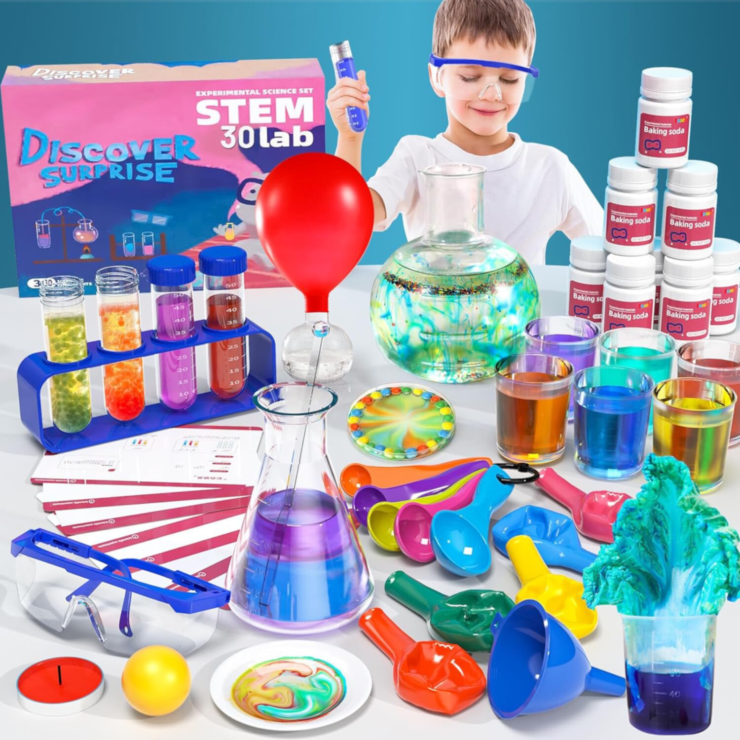 Science Kits for Kids, 150 Lab Experiments, Birthday Gifts and Toys for 4 5 6 7 8 9 10-12 Years Old Boys Girls Kids Suorfoxs