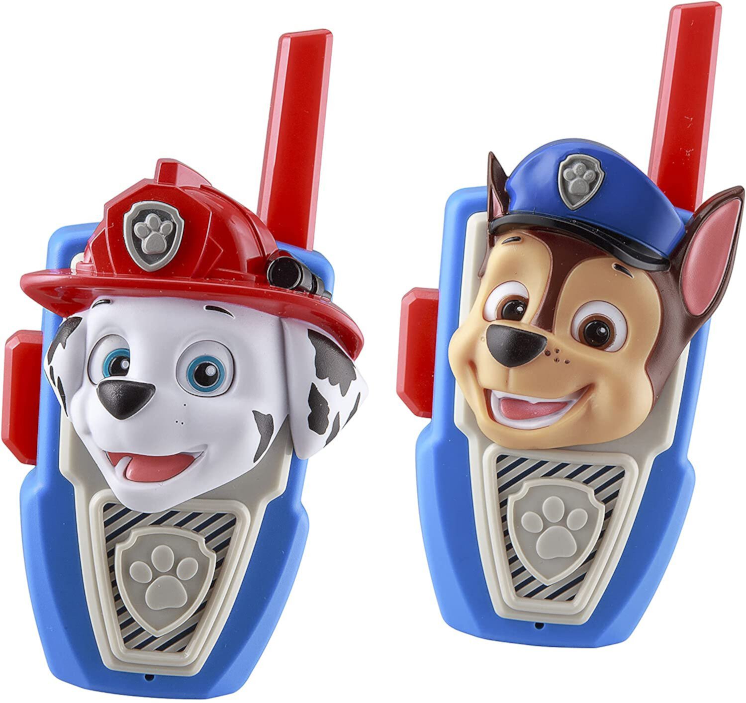 Paw Patrol Walkie Talkies, Marshall & Chase Set of 2 - Push to Talk Button, Children Ages 3+ Paw Patrol