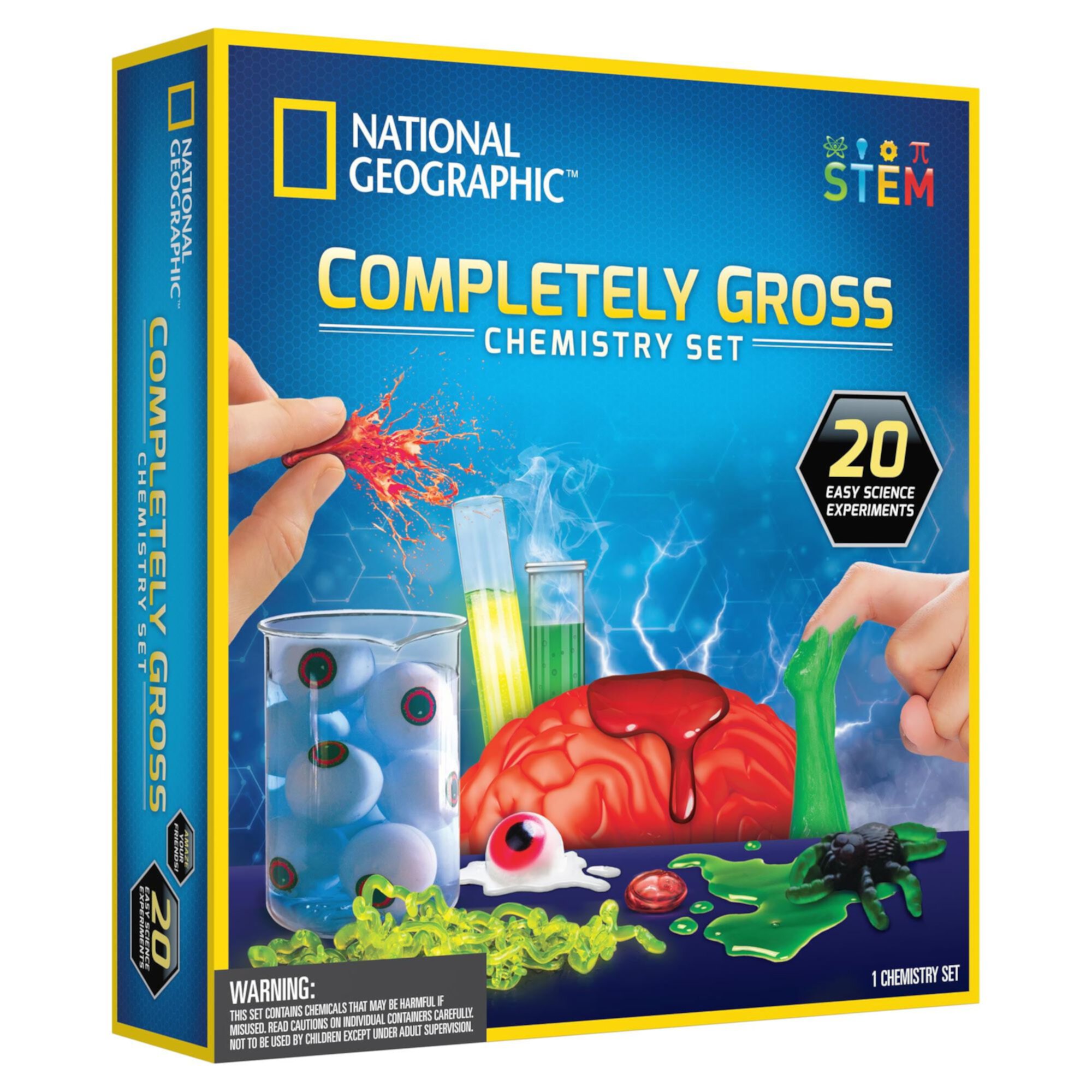 National Geographic Gross Chemistry Set - 10 Science Experiments for Children Ages 8 Years and up National Geographic