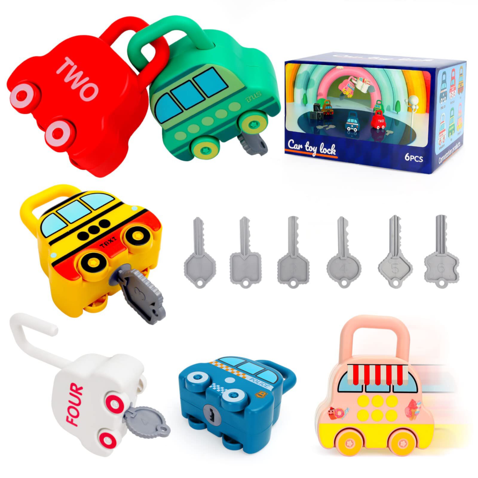 Gifts for 1 2 3 Year Old Boys Girls, Montessori Toys for 4 5 6 Year Old Kids-Sensory Toys for Babies Age 1-2 Toy Cars Busy Board Games 18 Month Old Toys Jouets Enfants 2 3 Ans Toddler Activities SUNNYPIG