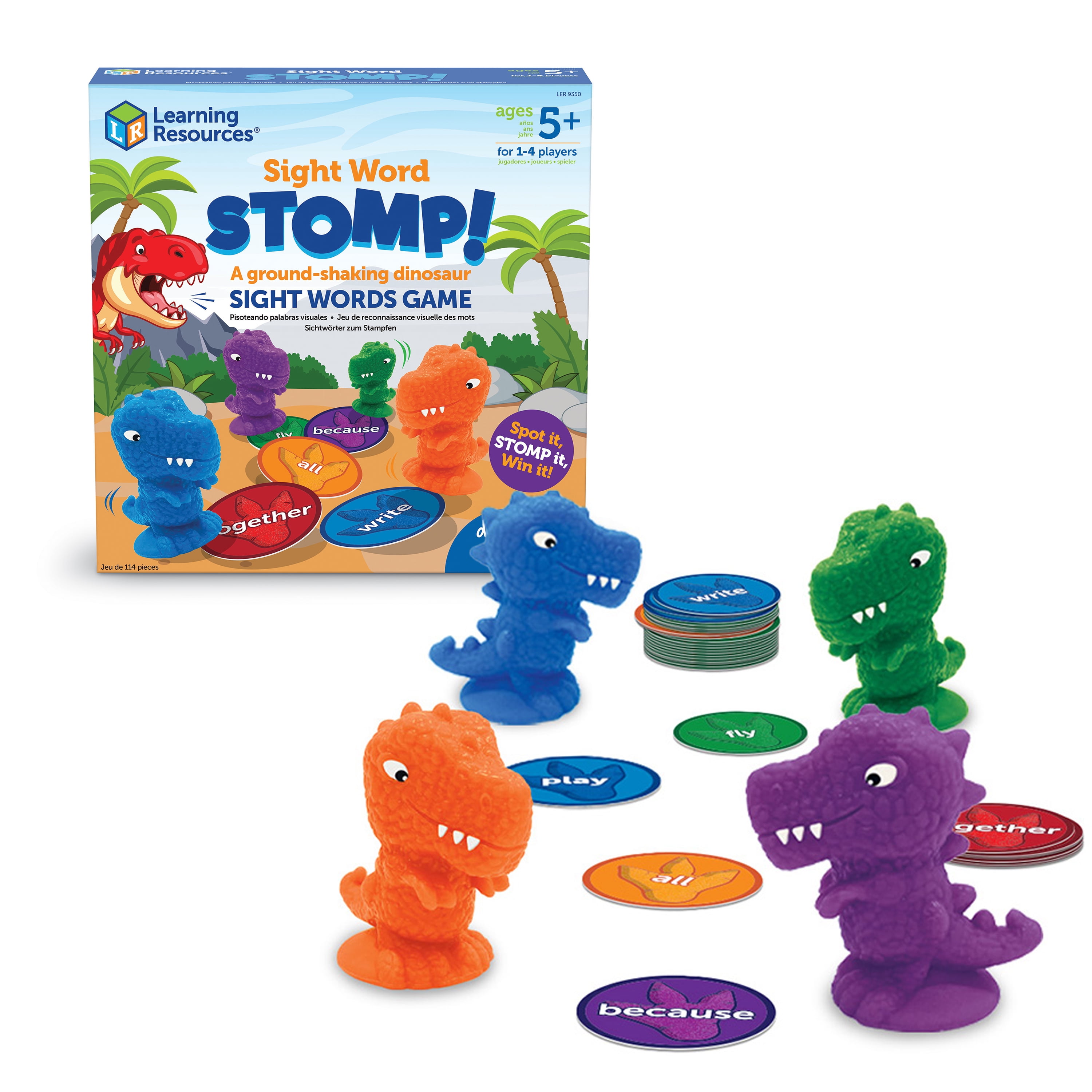 Sight Word Stomp! Игра для детей от 5 лет, обучающие карточки, 220 слов Learning Resources