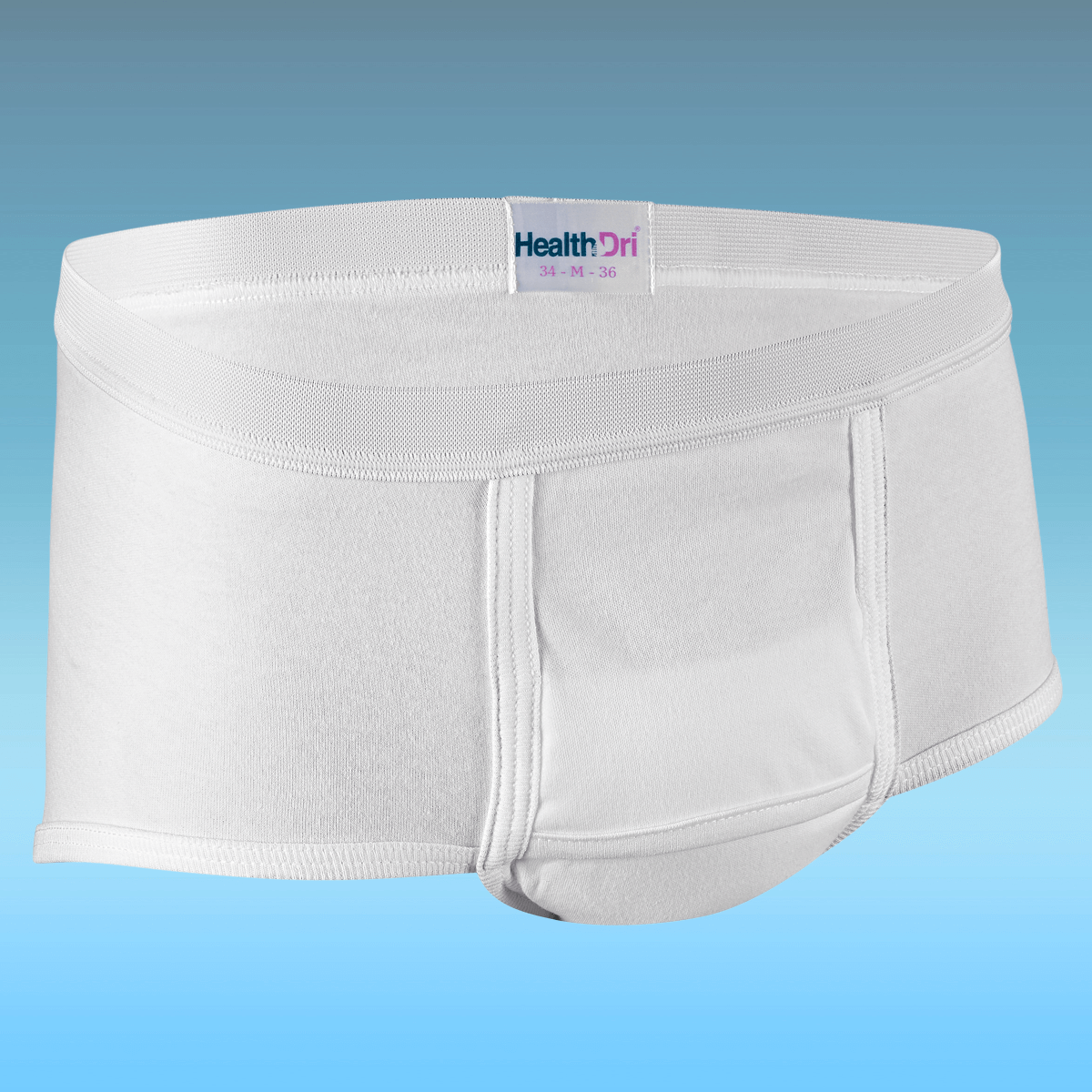 HealthDri Briefs, Men's Briefs, Reusable Breathable Men’s Odor Control Briefs, Protective Underwear, Briefs With Moderate Absorbency Kleinert's