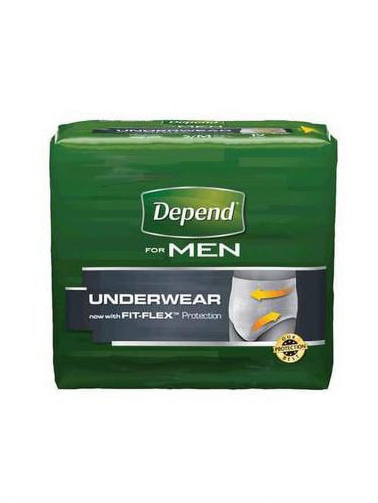 Depend maxmium absorbency fit-flex underwear for men small/medium part no. 12539 (32/package) Kimberly-Clark