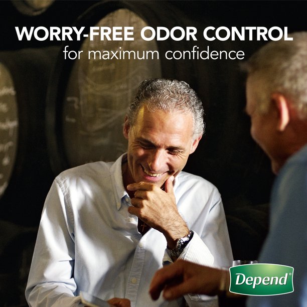 Depend Incontinence Guards for Men, (2 Pack) Maximum Absorbency, 52 count Depend