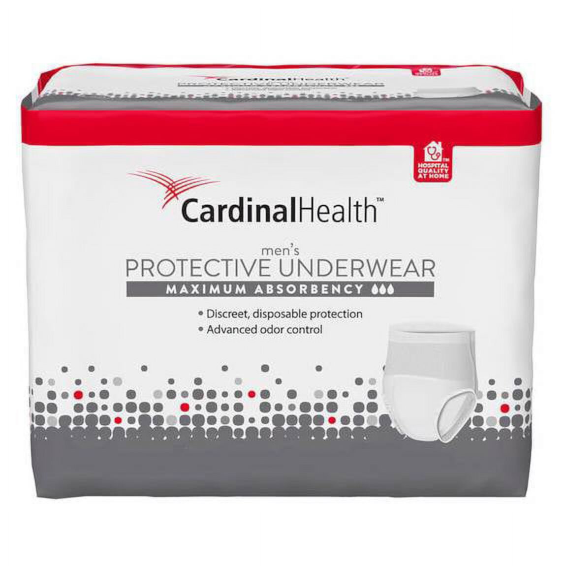 Cardinal Health Men's Underwear Maximum Absorbency Size: Large-XL, Package Count: 72 Cardinal Health