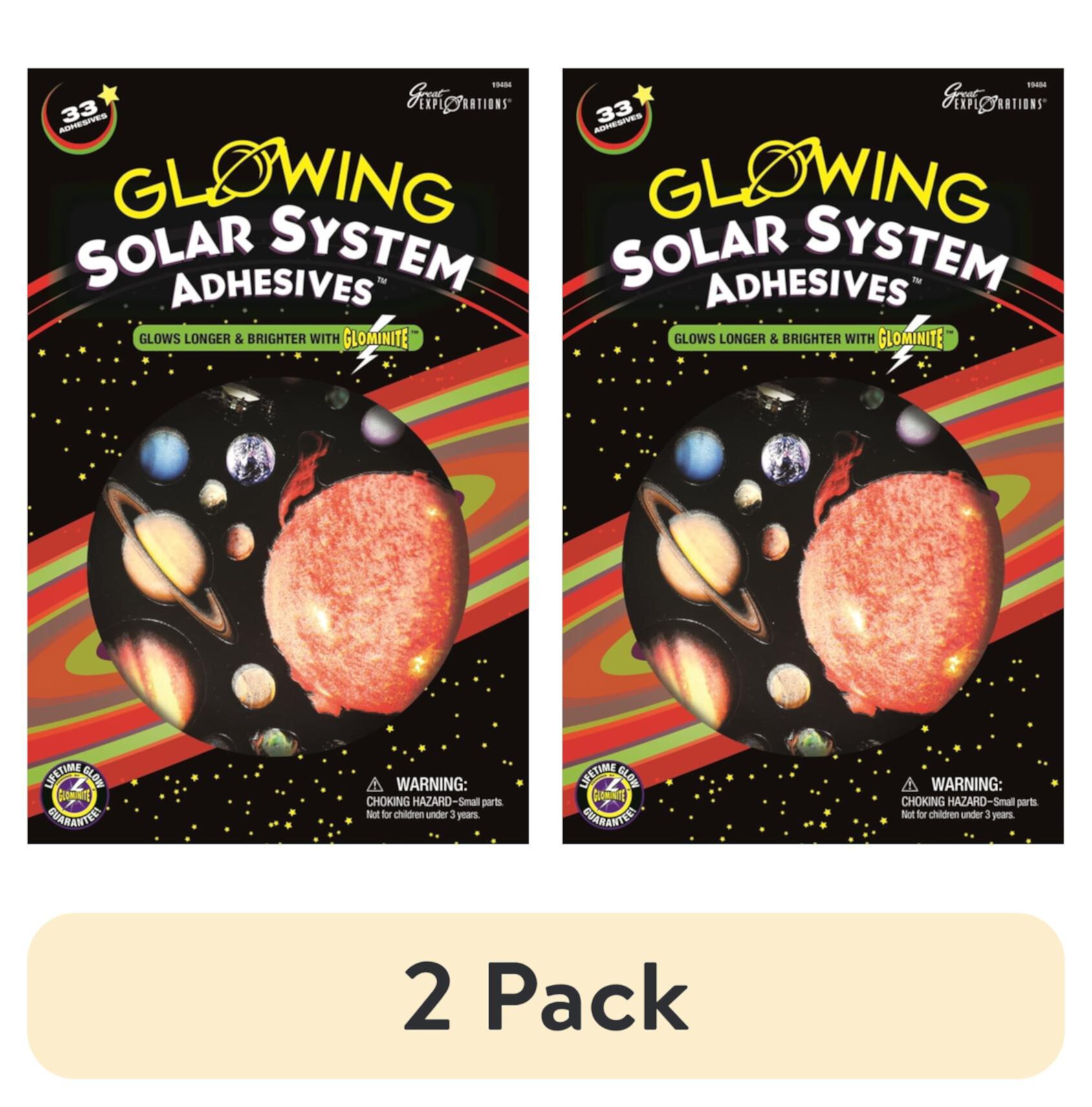 (2 pack) Solar System Adhesives University Games