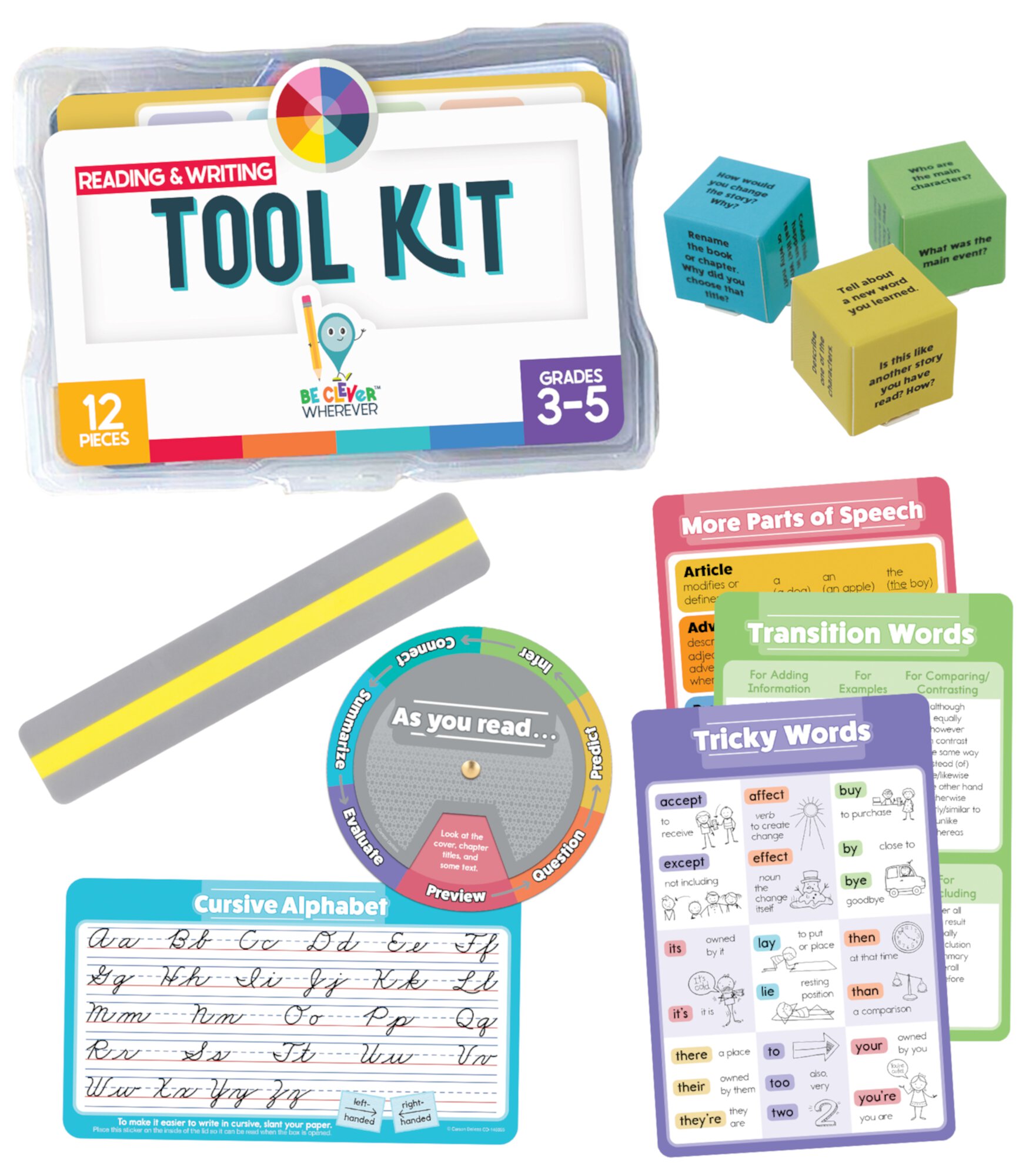 Carson Dellosa Reading & Writing Tool Kit Language Arts Manipulative (12 pieces) CD CARSON-DELLOSA PUBLISHING GROUP