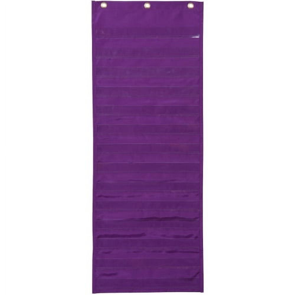 Pacon Dry Erase Activity Pocket Chart, 34" x 13", Purple Pacon